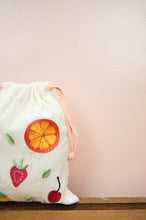 Fresh on Light Canvas Mini Drawstring Pouch