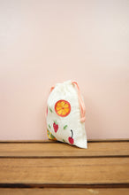 Fresh on Light Canvas Mini Drawstring Pouch