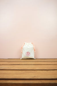 Fresh on Light Canvas Mini Drawstring Pouch