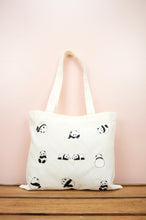 Pandas on Light Canvas Mini Tote