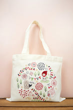 Red Riding Hood on Light Canvas Mini Tote