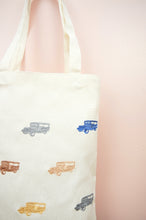 Jeepney on Natural Canvas Medium Tote