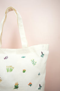 Desert on Natural Canvas Shopping Tote