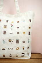 Coffee Lover on Natural Canvas Shopping Tote