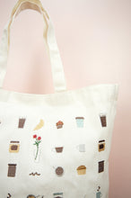 Coffee Lover on Natural Canvas Shopping Tote