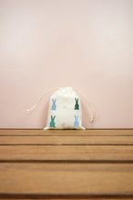 Bunny Shapes on Light Canvas Mini Drawstring Pouch