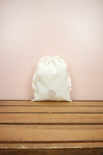 MNL (Manila) on Light Canvas Medium Drawstring Pouch