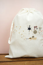 Joyeux Noel on Light Canvas Mini Sac