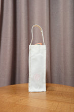 Pastel Hearts on Natural Canvas Water Bottle Bag