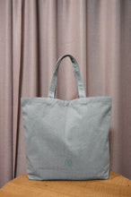 Floral Jeepney on Gray Canvas Shopping Tote