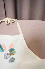 Assorted Leaves on Light Canvas Apron