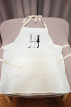 Black and White Cats on Light Canvas Apron