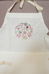 Red Riding Hood on Light Canvas Apron