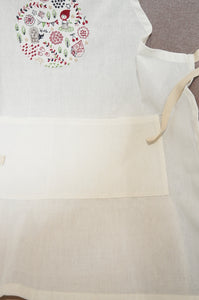 Red Riding Hood on Light Canvas Apron