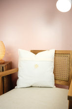 Savannah in Mustard on Light Canvas Cushion Cover