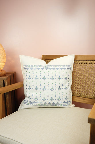 Bali on Light Canvas Cushion Cover