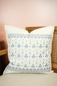 Bali on Light Canvas Cushion Cover