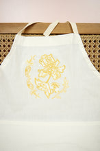 Savannah in Mustard on Light Canvas Apron