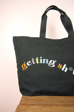 Getting Sh*t Done Black Canvas Carryall Handbag