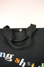 Getting Sh*t Done Black Canvas Carryall Handbag
