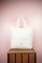 Spring Bouquet on Natural Canvas Shopping Tote