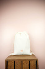 Planets on Natural Canvas Drawstring Backpack