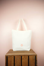 Planets on Natural Canvas Shoulder Tote