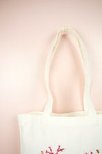 Garden on Small Natural Canvas Tote