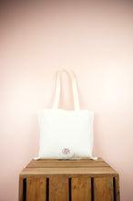 Garden on Small Natural Canvas Tote