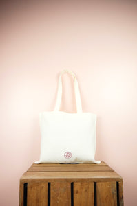 Garden on Small Natural Canvas Tote