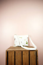 Clover Leaves on Natural Canvas Small Sling Bag