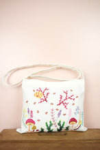 Garden on Natural Canvas Small Sling Bag