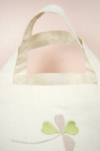 Clover Leaves on Natural Canvas Small Handbag
