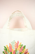 Spring Bouquet on Natural Canvas Small Handbag