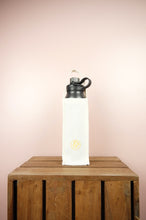 Easter Chicks on Natural Canvas Water Bottle Bag