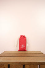 Hearts on Red Canvas Mobile Phone Drawstring Pouch