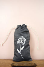 English Garden on Soft Denim Mobile Phone Drawstring Pouch