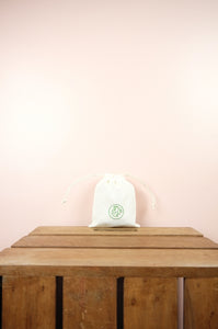 Leaves on Light Canvas Mini Drawstring Pouch