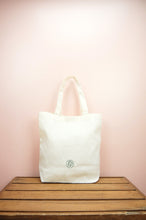 Dotted Trees on Natural Canvas Shoulder Tote