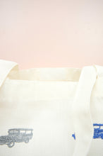 Jeepney on Natural Canvas Shoulder Tote