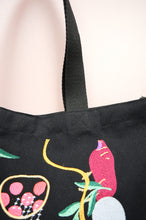 Comet on Black Heavy Canvas Shoulder Tote