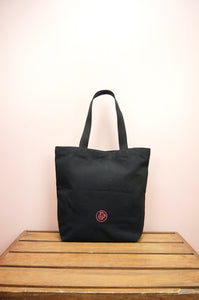 Comet on Black Heavy Canvas Shoulder Tote