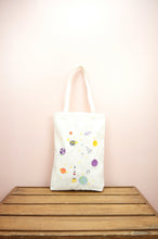 Planets on Natural Canvas Medium Tote