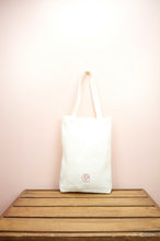 Puppies on Natural Canvas Medium Tote