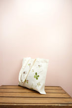 Clover Leaves on Natural Canvas Small Tote