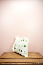 Leaves on Natural Canvas Small Tote