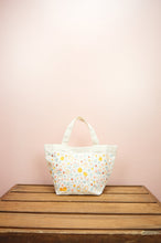 Easter Chicks on Natural Canvas Small Handbag