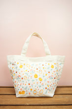 Easter Chicks on Natural Canvas Small Handbag