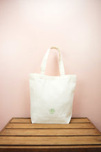 Bubble Fish on Natural Canvas Shoulder Tote