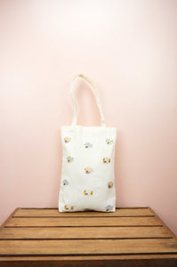 Bubble Fish on Natural Canvas Medium Tote